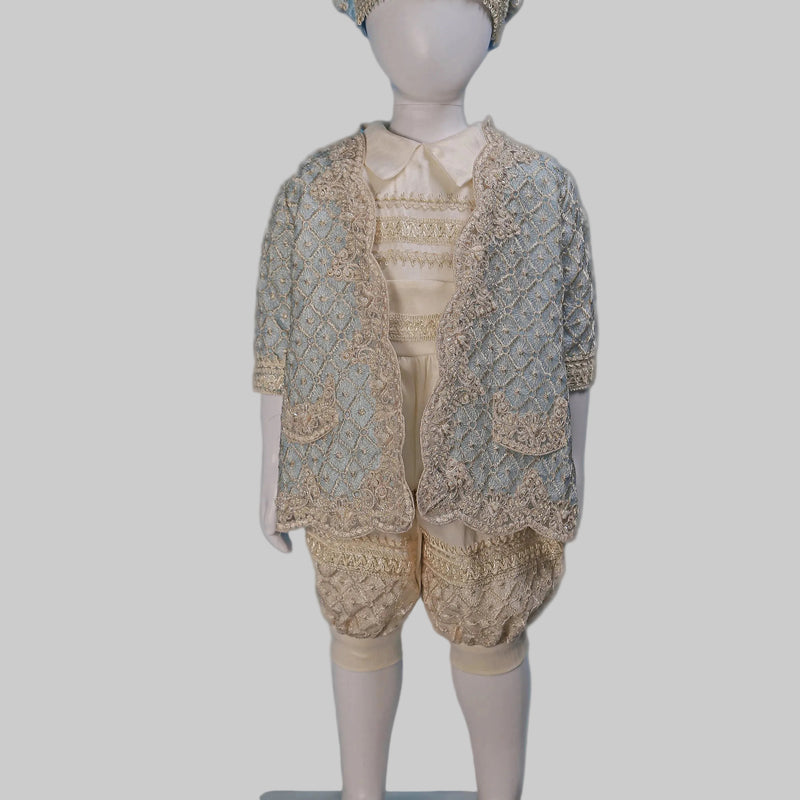 Royal Boys Baptism Suit