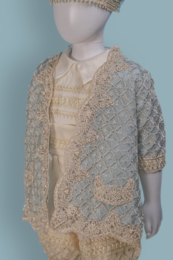 Royal Boys Baptism Suit