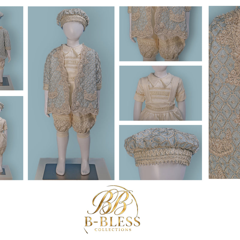 Royal Boys Baptism Suit