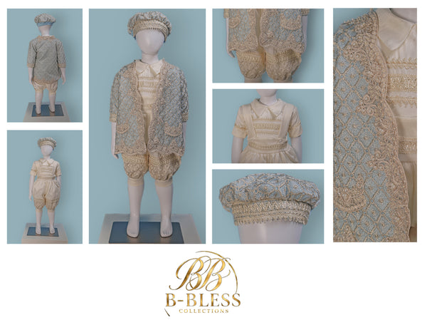 Royal Boys Baptism Suit